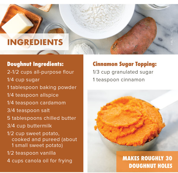 Sweet Potato Doughnut Holes