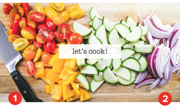 Roasted Sausage and Veggies with Creamy Polenta