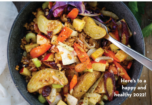 Roasted Root Vegetable and Farro Bowl