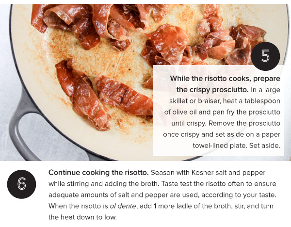 Saffron and Butternut Squash Risotto with Crispy Prosciutto