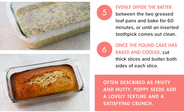 Grilled Poppyseed Pound Cake