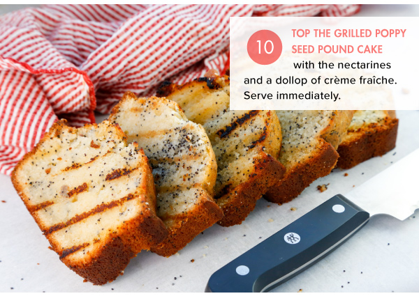 Grilled Poppyseed Pound Cake