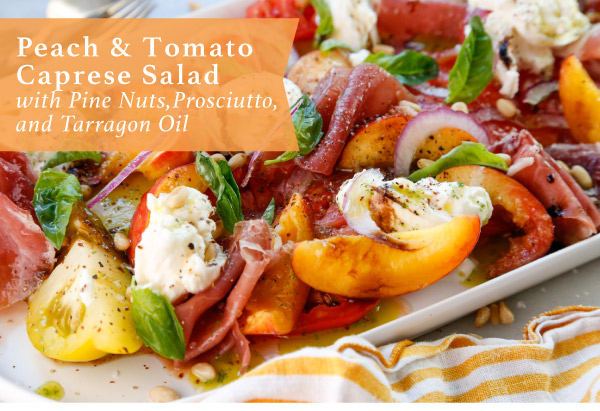 Peach and Tomato Caprese Salad