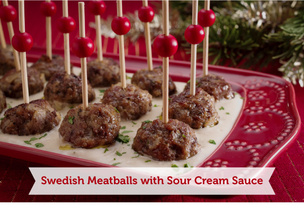 Swedish Meatballs with Sour Cream Sauce