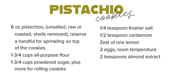 Pistachio Cookies