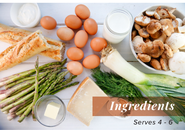 Asparagus and Mushroom Breakfast Strata