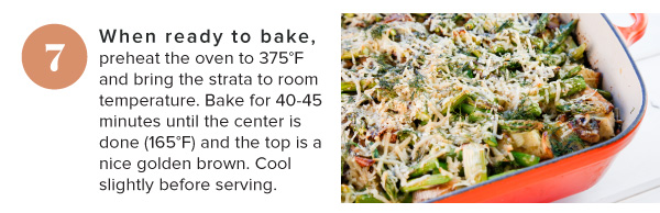 Asparagus and Mushroom Breakfast Strata