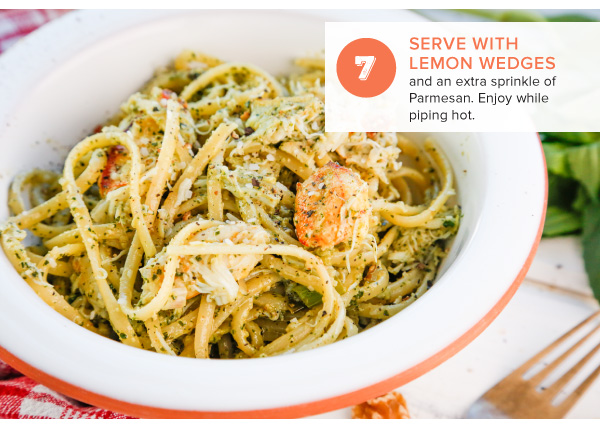 Crab Linguine with Spicy Walnut Pesto & Springy Green Onions