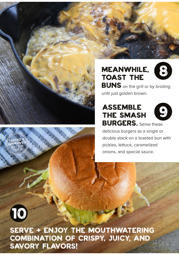 Smash Burgers with Onions and Special Sauce