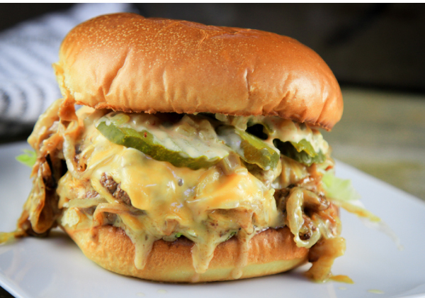 Smash Burgers with Onions and Special Sauce