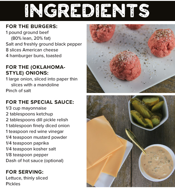 Smash Burgers with Onions and Special Sauce