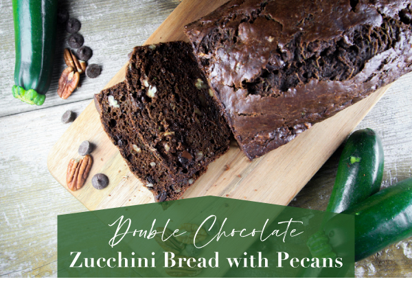 Double Chocolate Zucchini Bread with Pecans