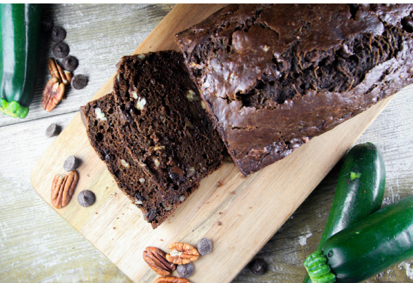 Double Chocolate Zucchini Bread with Pecans