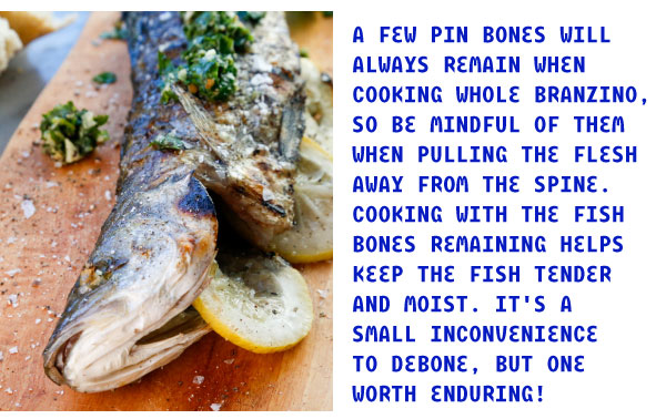 Grilled Branzino with Summer Gremolata