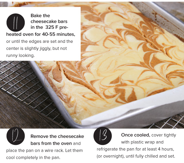 Pumpkin Swirl Cheesecake Bars