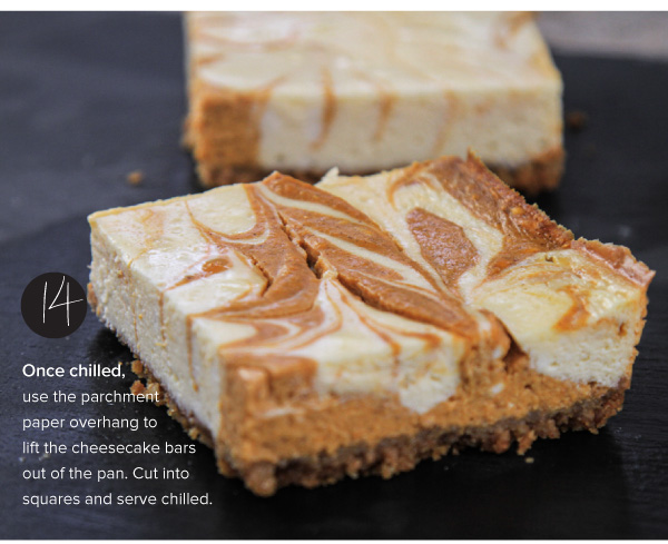 Pumpkin Swirl Cheesecake Bars