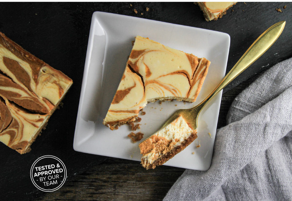 Pumpkin Swirl Cheesecake Bars