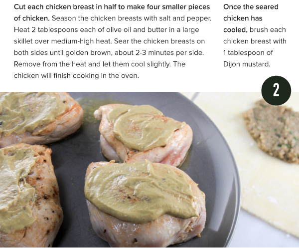 Individual Chicken Wellingtons with Mornay Sauce