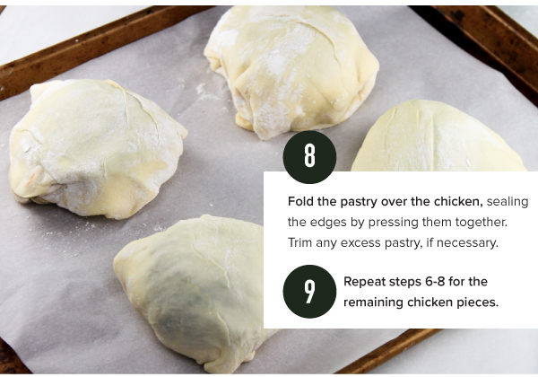 Individual Chicken Wellingtons with Mornay Sauce