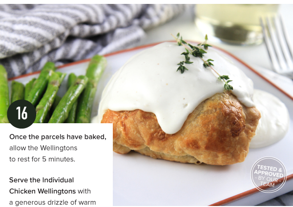 Individual Chicken Wellingtons with Mornay Sauce