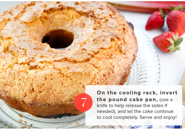 Strawberry Rhubarb Pound Cake