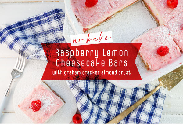 Raspberry Lemon Cheesecake Bars