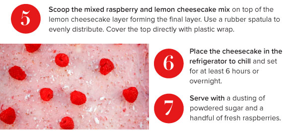 Raspberry Lemon Cheesecake Bars