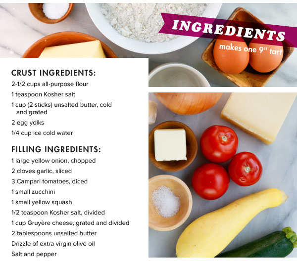 Summer Squash and Tomato Tart
