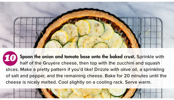 Summer Squash and Tomato Tart