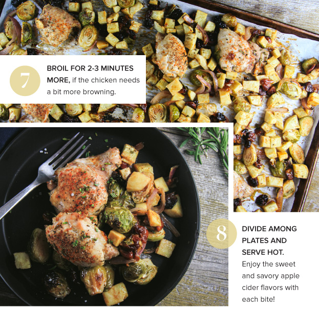 Apple Cider Chicken Sheet Pan Dinner