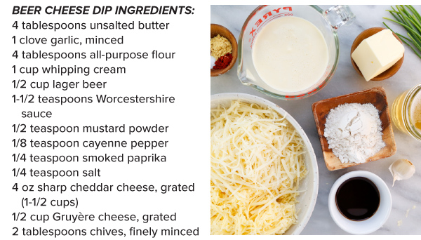 Soft Pretzels with Beer Cheese Dip