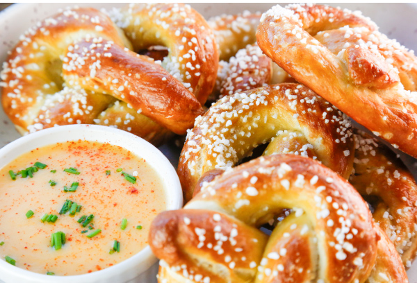 Soft Pretzels with Beer Cheese Dip