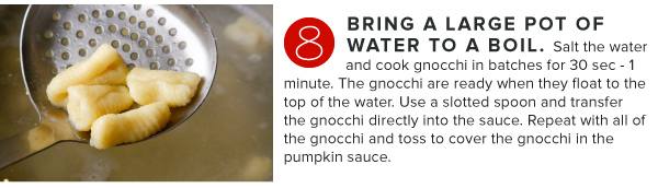 Homemade Gnocchi with Pumpkin Sage Sauce