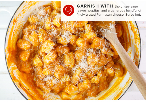 Homemade Gnocchi with Pumpkin Sage Sauce