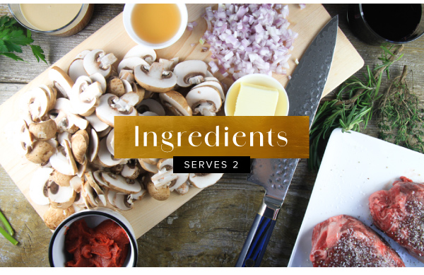 Filet Mignon with a Simple Chasseur Sauce