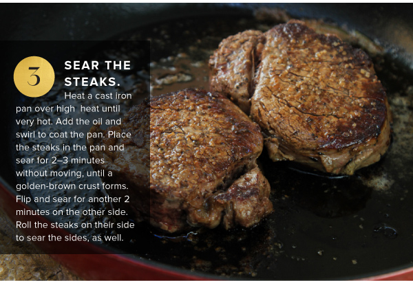 Filet Mignon with a Simple Chasseur Sauce