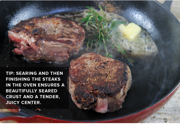 Filet Mignon with a Simple Chasseur Sauce