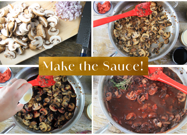 Filet Mignon with a Simple Chasseur Sauce