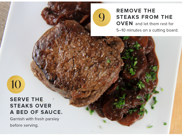 Filet Mignon with a Simple Chasseur Sauce