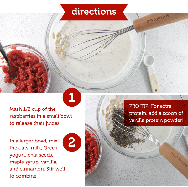 Raspberry Overnight Oats