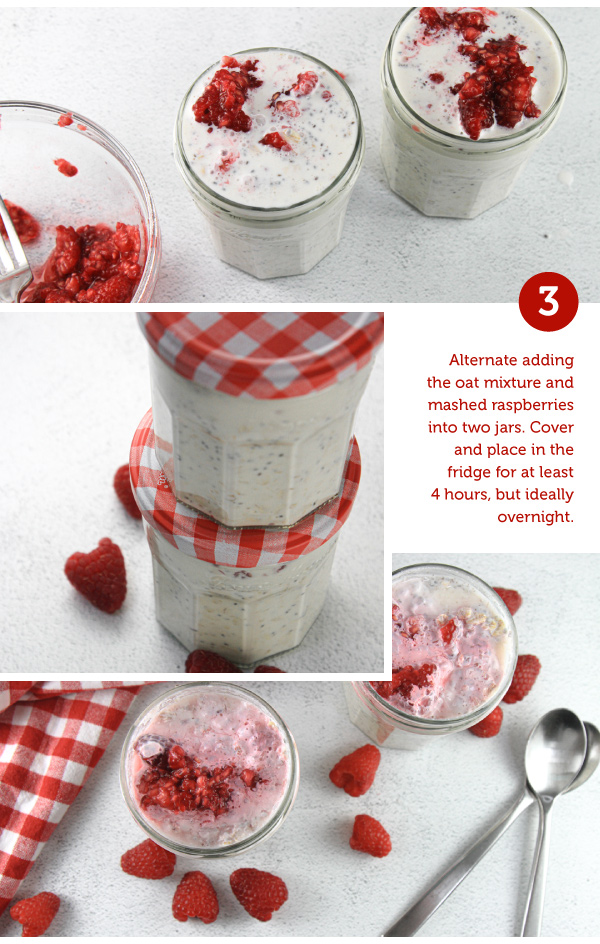 Raspberry Overnight Oats