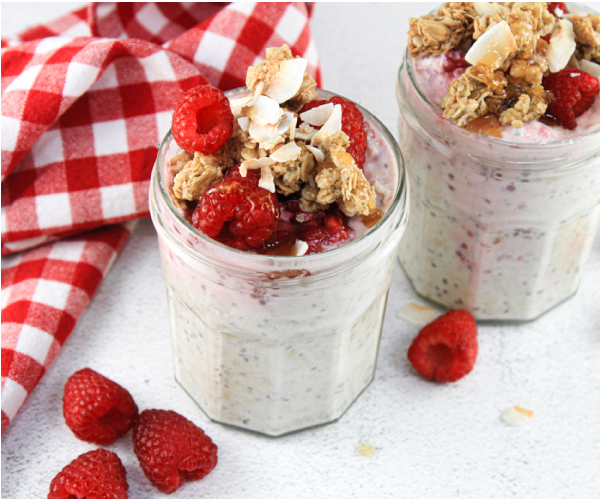 Raspberry Overnight Oats