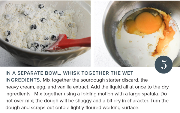 Sourdough Discard Blueberry Scones