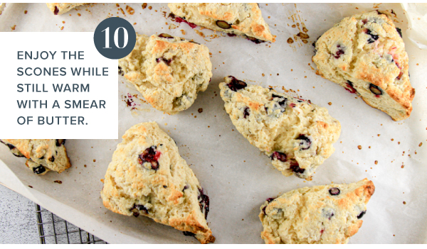 Sourdough Discard Blueberry Scones