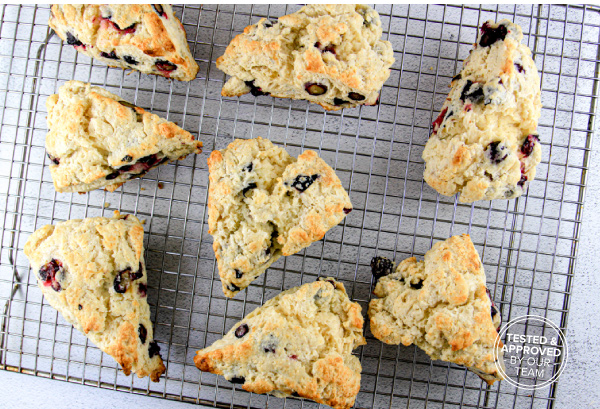 Sourdough Discard Blueberry Scones