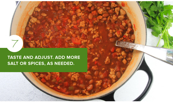 Turkey Chili with all the Toppings