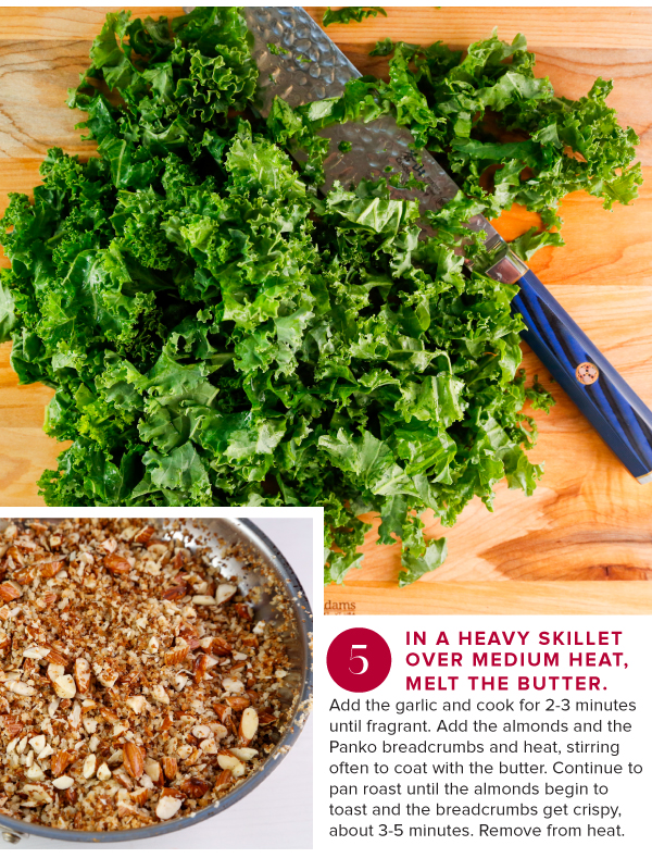 Kale Salad with Roasted Beets, Crispy Lentils, and Garlic Butter Panko