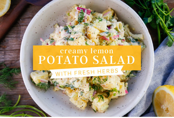 Creamy Lemon Potato Salad with Fresh Herbs