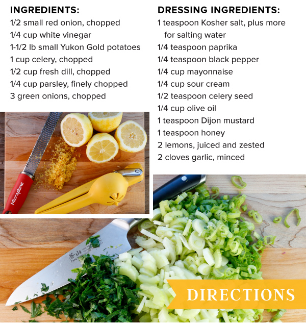 Creamy Lemon Potato Salad with Fresh Herbs