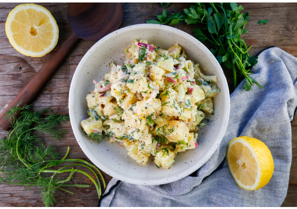 Creamy Lemon Potato Salad with Fresh Herbs
